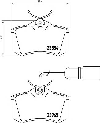 TEXTAR 2355403 Комплект тормозных колодок,