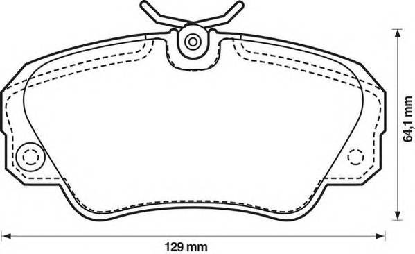 JURID 571493J Комплект тормозных колодок,