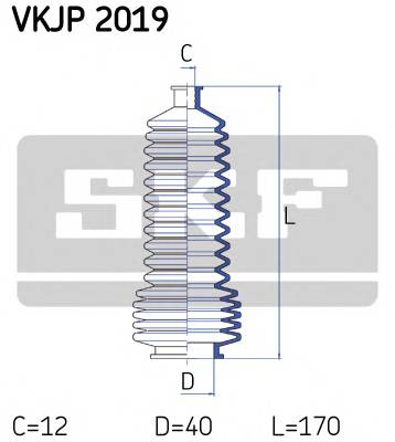 SKF VKJP 2019 Комплект пильника, рульове