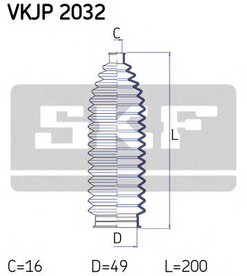 SKF VKJP 2032 Комплект пылника, рулевое