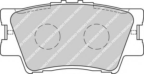 FERODO FDB1892 Комплект гальмівних колодок,