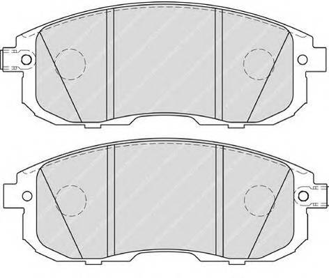 FERODO FDB4148 Комплект тормозных колодок,