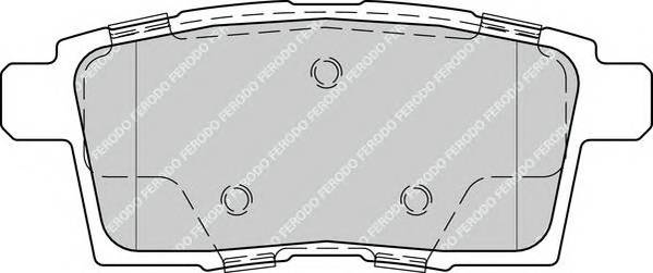 FERODO FDB4366 Комплект гальмівних колодок,