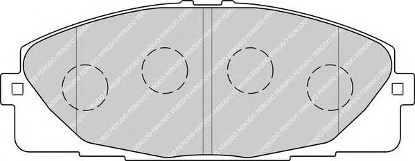 FERODO FVR4327 Комплект гальмівних колодок,