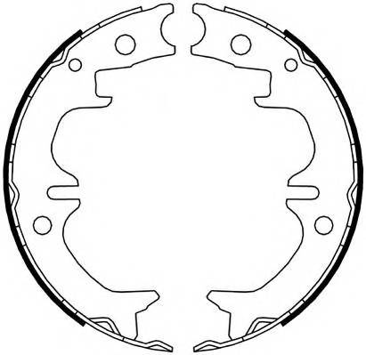 FERODO FSB4069 Комплект гальмівних колодок,