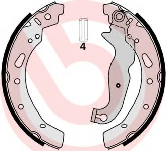 BREMBO S 24 540 Комплект гальмівних колодок