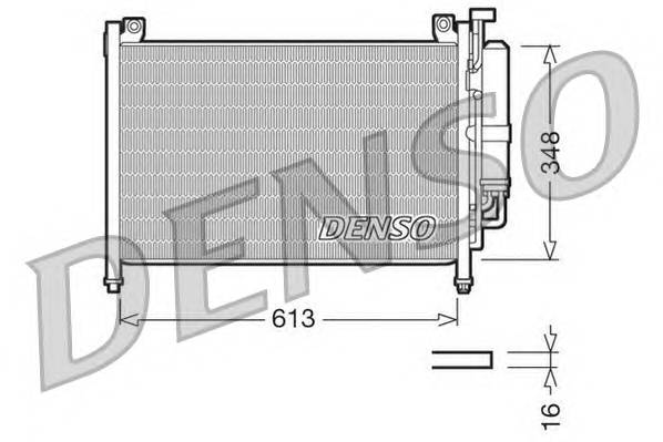 DENSO DCN44002 Конденсатор, кондиционер