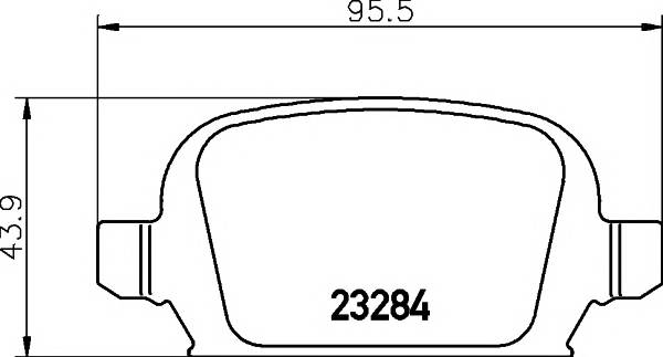 MINTEX MDB2168 Комплект гальмівних колодок,