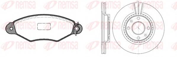 REMSA 8643.05 Комплект гальм, дисковий