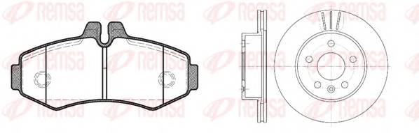 REMSA 8701.00 Комплект тормозов, дисковый