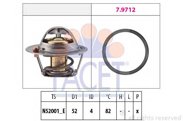 FACET 7.8725 Термостат, охолоджуюча рідина