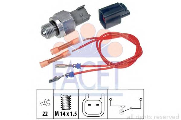 FACET 7.6274K Выключатель, фара заднего