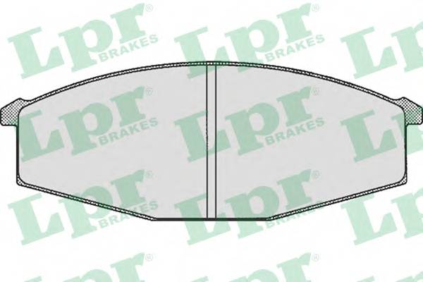 LPR 05P289 Комплект тормозных колодок,
