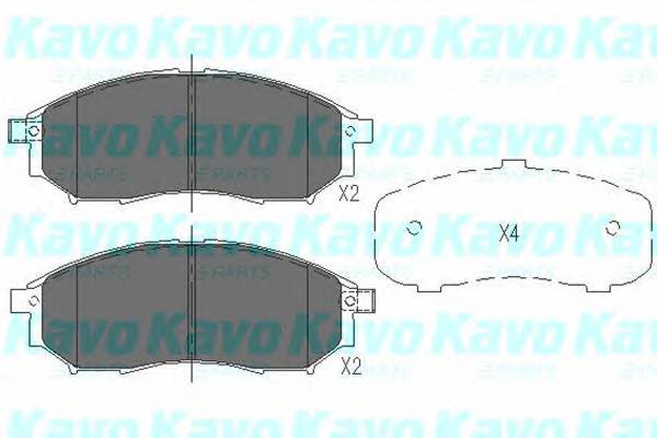 KAVO PARTS KBP-6567 Комплект тормозных колодок,