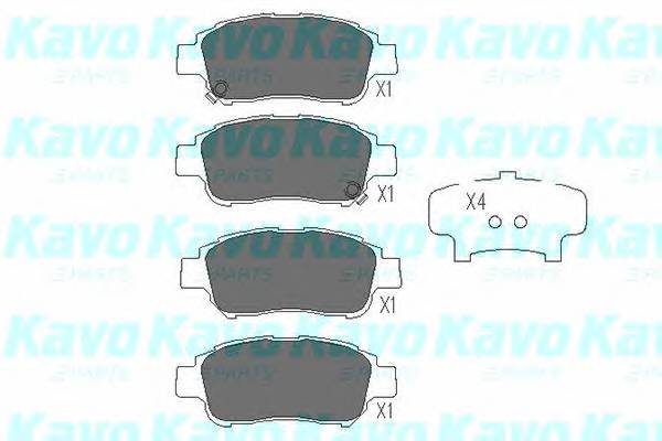 KAVO PARTS KBP-9008 Комплект тормозных колодок,