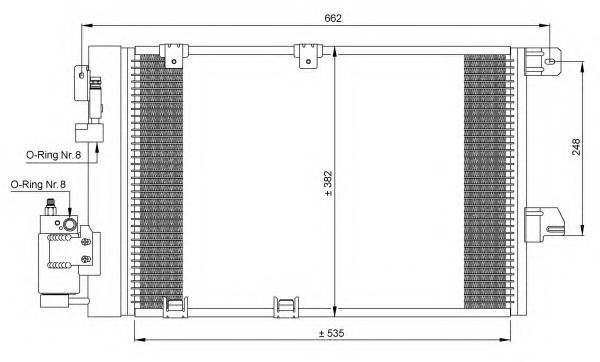 NRF 35301 Конденсатор, кондиціонер