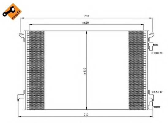 NRF 35467 Конденсатор, кондиционер