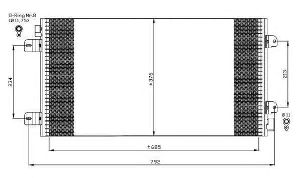 NRF 35485 Конденсатор, кондиционер