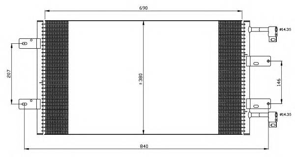 NRF 35505 Конденсатор, кондиционер