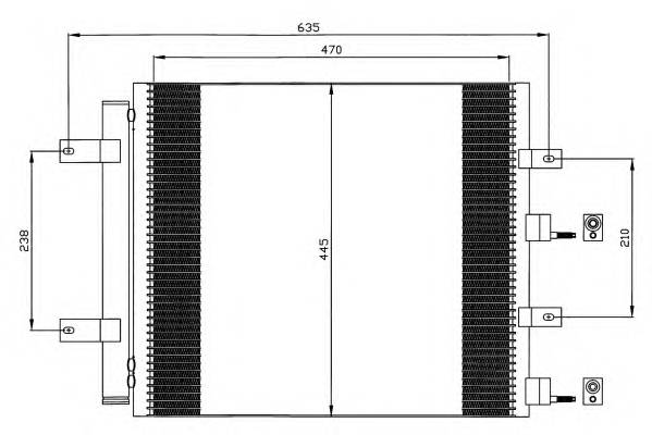 NRF 35604 Конденсатор, кондиционер