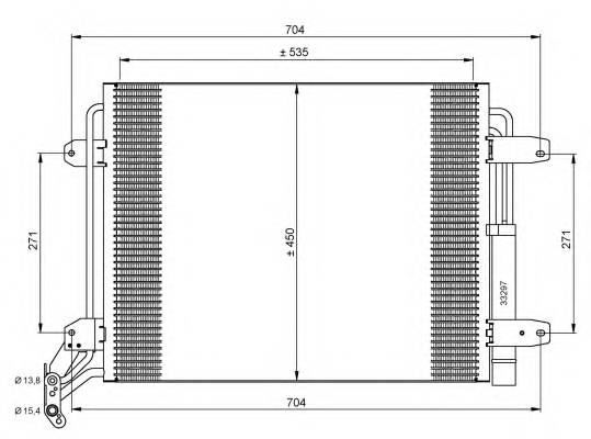 NRF 35848 Конденсатор, кондиционер