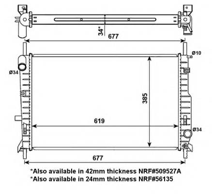 NRF 509527 Радиатор, охлаждение двигателя