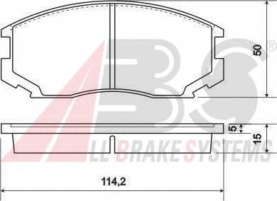 A.B.S. 36865 Комплект тормозных колодок,