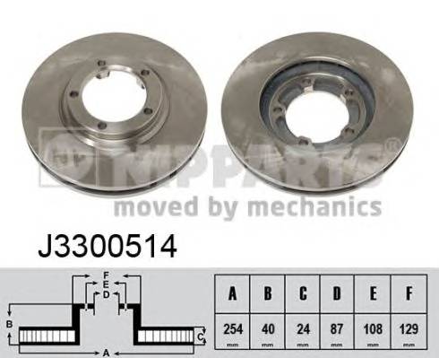 NIPPARTS J3300514 Тормозной диск