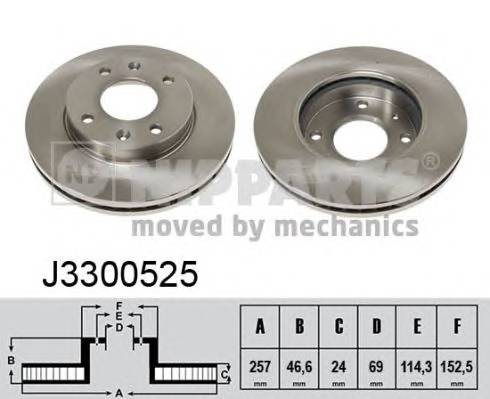 NIPPARTS J3300525 Тормозной диск