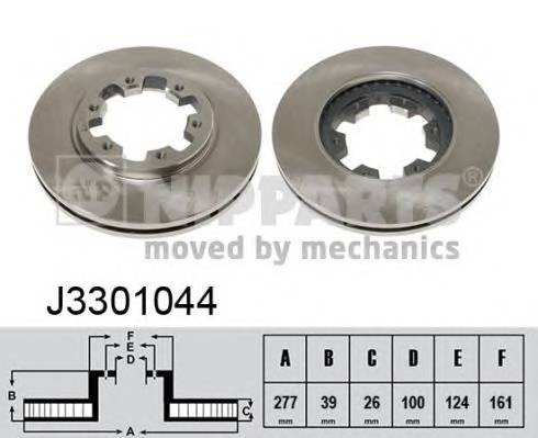 NIPPARTS J3301044 Тормозной диск