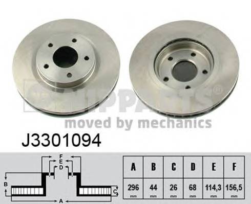 NIPPARTS J3301094 Тормозной диск