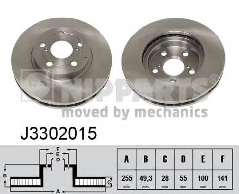 NIPPARTS J3302015 Гальмівний диск