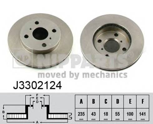 NIPPARTS J3302124 Гальмівний диск