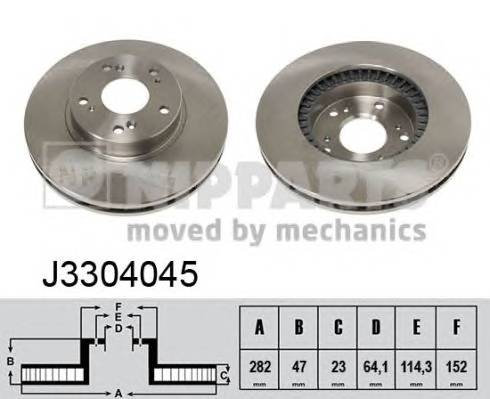 NIPPARTS J3304045 Тормозной диск