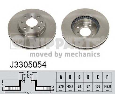 NIPPARTS J3305054 Тормозной диск