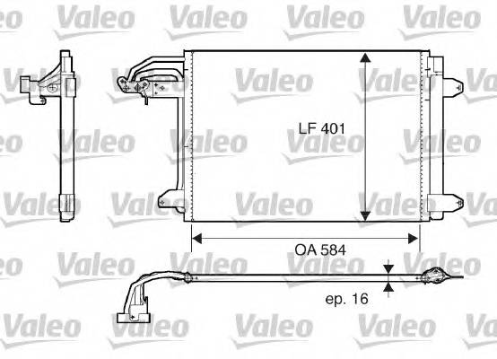 VALEO 817777 Конденсатор, кондиционер