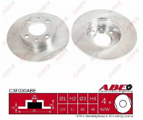 ABE C3F030ABE Тормозной диск