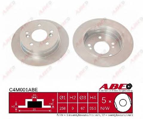 ABE C4M001ABE Тормозной диск