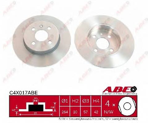 ABE C4X017ABE Гальмівний диск