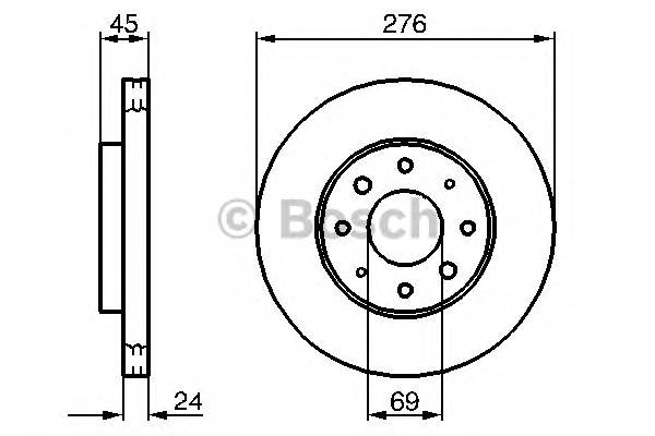 BOSCH 0 986 479 140 Гальмівний диск