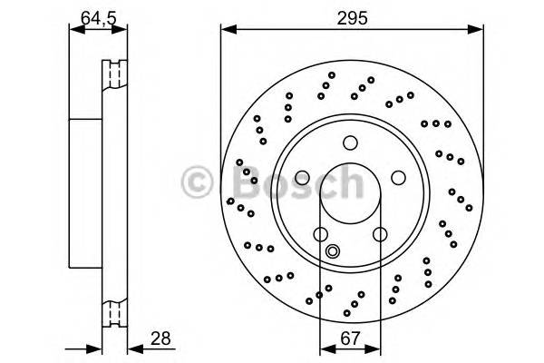 BOSCH 0 986 479 331 Тормозной диск