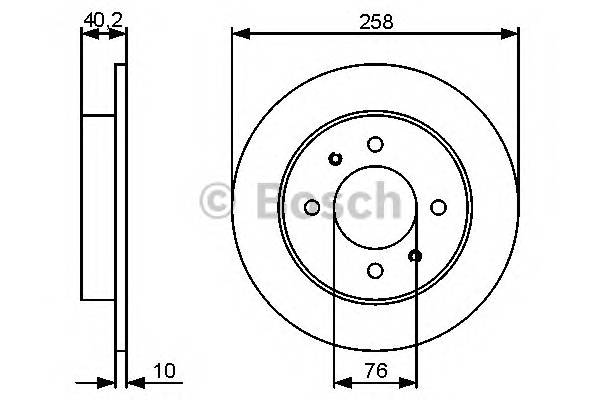 BOSCH 0 986 479 484 Тормозной диск