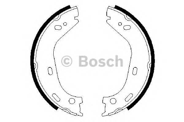 BOSCH 0 986 487 126 Комплект тормозных колодок,