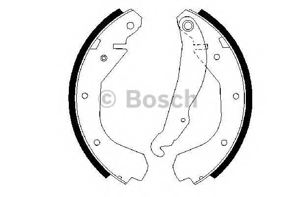 BOSCH 0 986 487 199 Комплект тормозных колодок