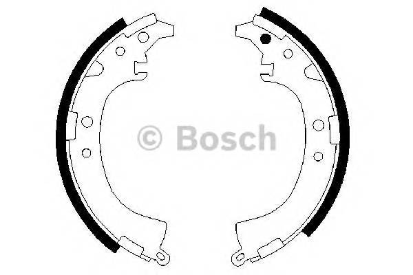 BOSCH 0 986 487 424 Комплект гальмівних колодок