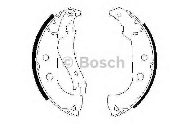 BOSCH 0 986 487 629 Комплект гальмівних колодок