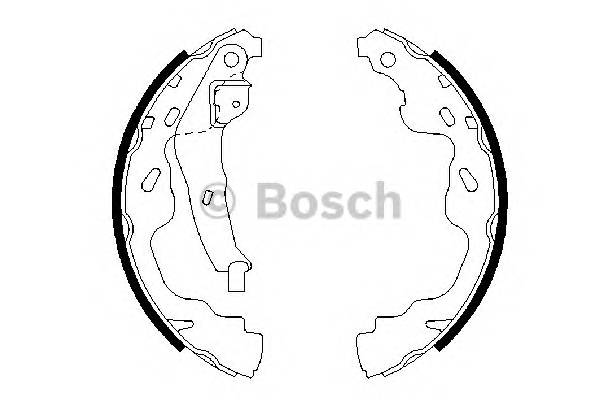 BOSCH 0 986 487 665 Комплект гальмівних колодок