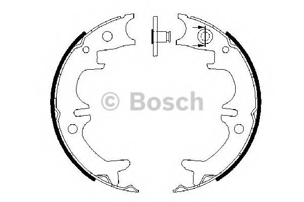 BOSCH 0 986 487 680 Комплект гальмівних колодок,