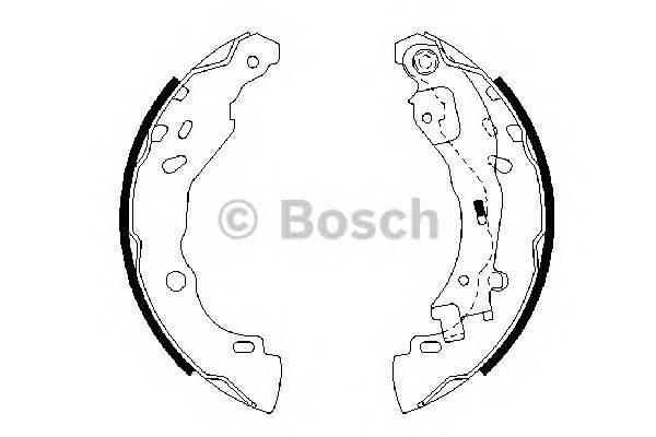 BOSCH 0 986 487 690 Комплект тормозных колодок