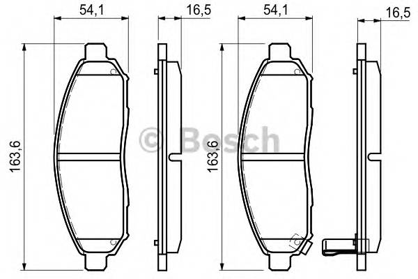 BOSCH 0 986 494 151 Комплект гальмівних колодок,